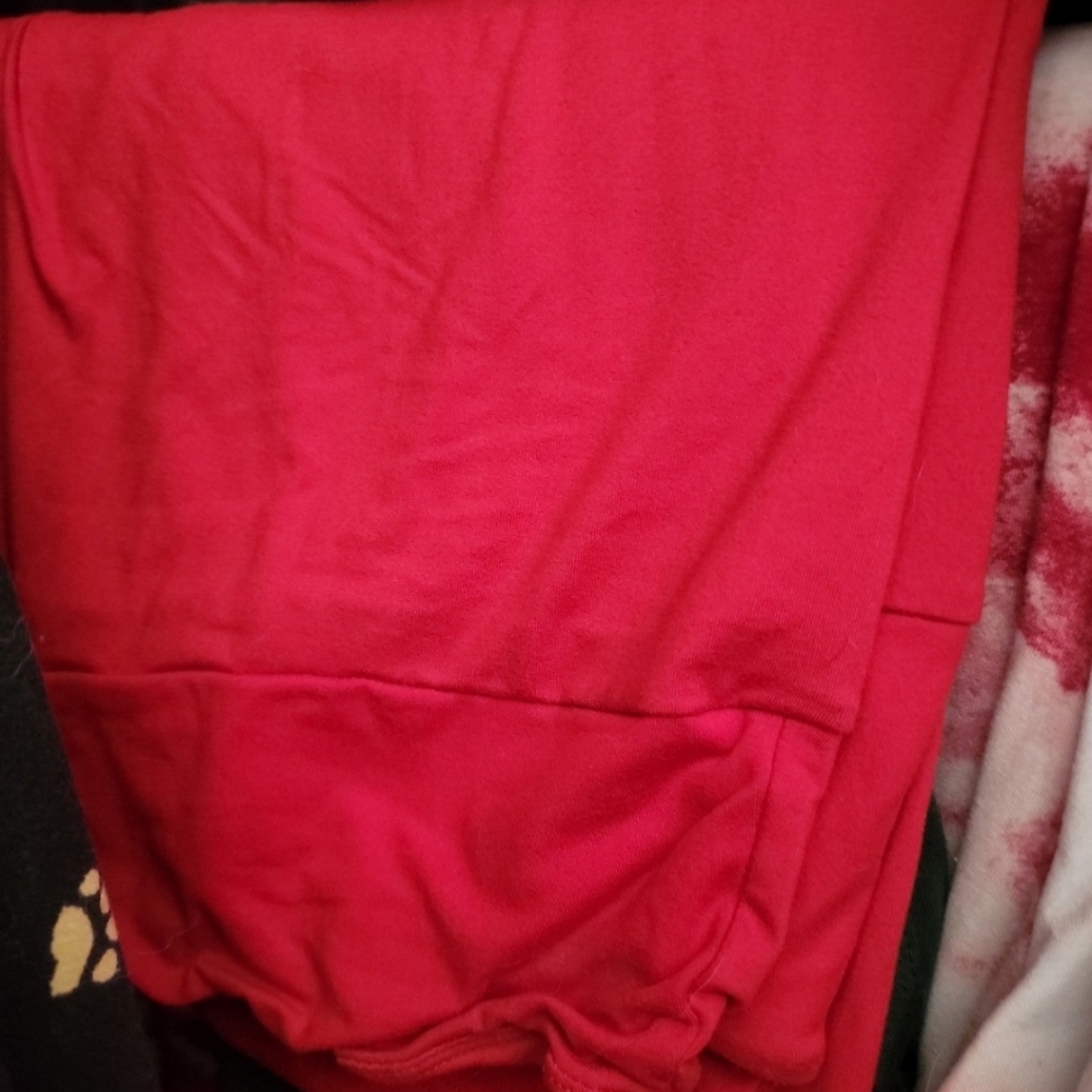 Red TC Lularoe Leggings